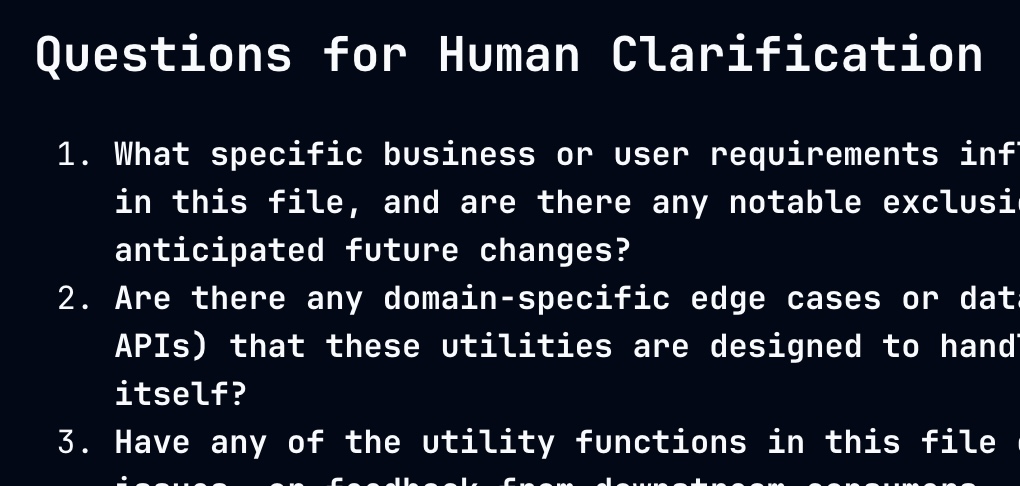Clarification Questions